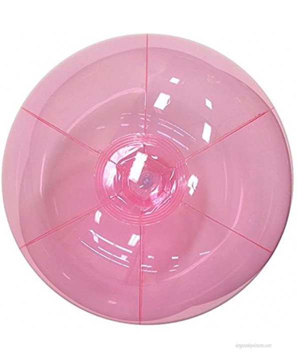 Beachballs 16'' Translucent Pink Beach Ball