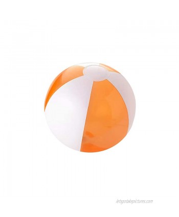 Bullet Bondi Solid Transparent Beach Ball One Size Orange White