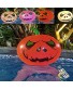 Celendi Halloween Decorations Pool Toys 13 Colors Pumpkin Glow Ball 16'' Inflatable LED Light Up Beach Ball with Remote Glow in The Dark Party Supplies for Beach Indoor Outdoor Games