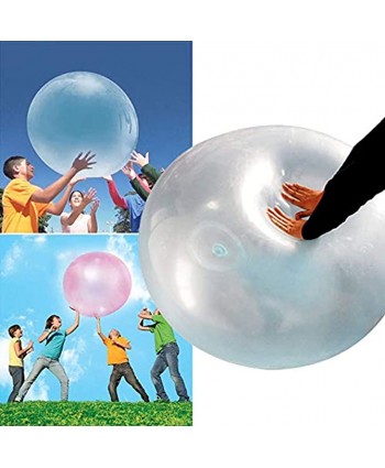 JUZIPI Mini Wubblee Bubble Ball Toy Pack of 2 for Adults Kids Inflatable Water Ball Beach Garden Ball Soft Rubber Ball Outdoor Party （Random Colors