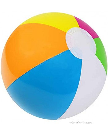 Kangaroo 12" Inch Rainbow Beach Balls 12 Pack I Inflatable Neon Beach Ball for Kids I Blow Up Swimming Pool Balls for Kids & Toddlers I Enjoyable Rainbow Ball Game I Summer Party Favors Water Toys