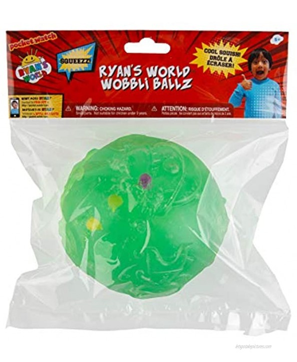 ORB Toys Ryan's World Wobbli Ballz Green