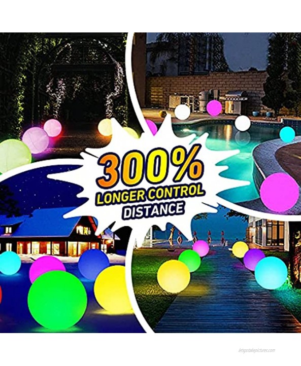 Pool Toys LED Beach Ball with Remote Control 16 Colors Lights and 4 Light Modes 100ft Control Distance Outdoor Pool Beach Party Games for Kids Adults Pool Patio Garden Decorations （1PCS）
