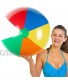Sol Coastal Jumbo Classic Rainbow Inflatable 6-Color Beach Ball
