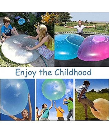 Water Bubble Ball  Balloon Inflatable Water-Filled Ball Soft Rubber Ball for Outdoor Beach Pool Party Large -2Pack