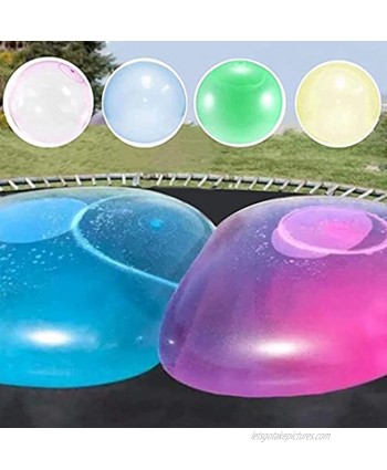 Water Bubble Ball  Balloon Inflatable Water-Filled Ball Soft Rubber Ball for Outdoor Beach Pool Party Large -2Pack