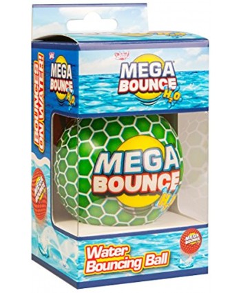 Wicked Mega Bounce H2O Water Bouncing Ball For Swimming Pool Beach or Lake Activities. Throw The Bouncy Ball Down Hard On Water & Watch It Bounce Back High And Make A Splash! 1 Random Color Only