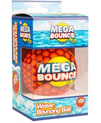 Wicked Mega Bounce H2O Water Bouncing Ball For Swimming Pool Beach or Lake Activities. Throw The Bouncy Ball Down Hard On Water & Watch It Bounce Back High And Make A Splash! 1 Random Color Only