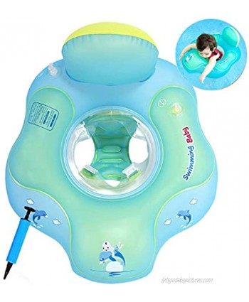 COSORO Baby Swimming Float Safe Seat,Newborn Baby Learn to Swim Inflatable Trainer-Inflatable Baby Pool Float,Baby Swimming Ring,Baby Swim Seat with an air PumpStyle-2: 2-6 Years,L