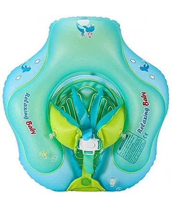Infant Pool Float with Bottom Support Safty Crotch Strap U-Shape Underarm Swim Trainer Infants Floats Bathtub and Pool Ring for Kids Aged of 3 12 Months