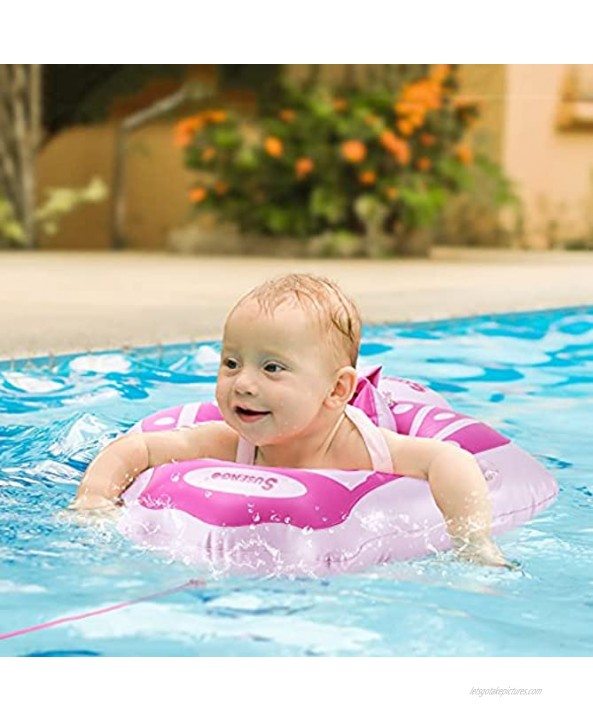 Lightaling Baby Floats for Pool Baby Swim Float for Girls Princess Sun Canopy Baby Inflatable Water Toys for Age of 6-30 Months,17-33 lbs