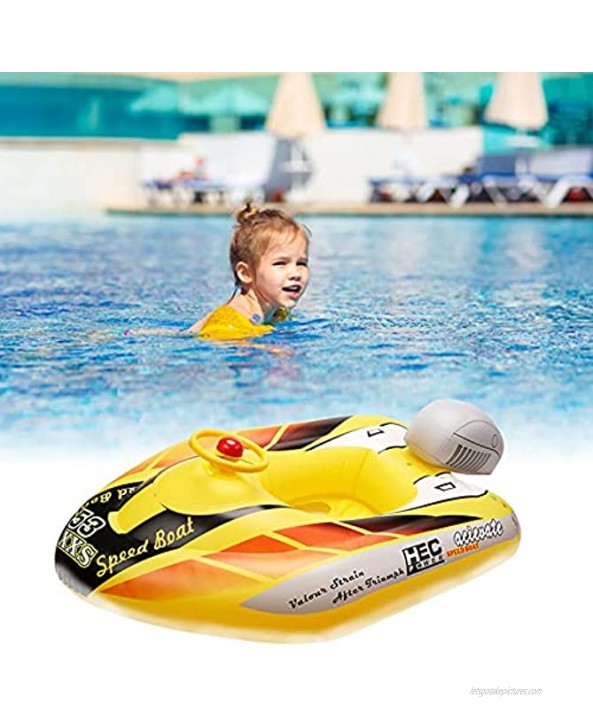 Nanyaciv Inflatable Swim Ring Pool Inflatable Children Swimming Boat Floating Boat Toy for Kids Inflatable Swimming Float Seat Boat Pool Ring Pool Float for Kids Toddler