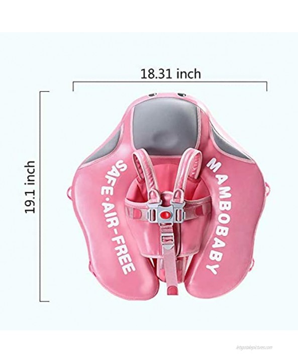 Non-Inflatable Baby Infant Soft Solid Float Lying Swimming Ring Children Waist Float Ring Floats Pool Toys Swim Trainer 5th Pro Version Pink