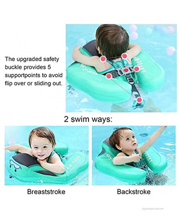 Non Inflatable Baby Pool Float Mambobaby Solid Swimming Float No Flip Over Baby Floats for Infants Aged 3-24 Months