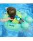 Obuby Baby Swimming Float Ring Inflatable Neck Pool Floats with Safe Bottom Support Children Waist Swim Water Toys Accessories for Toddler Age of 3-36 Months Large