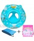 Stravel Baby Pool Float for 3-36 Month Kids with Double Handle,Infant Inflatable Swim Ring Float Tube,Bathtub Toys Swimming Pool Accessories for Baby Kids Pool,Bathtub,Outdoor Blue Type 1