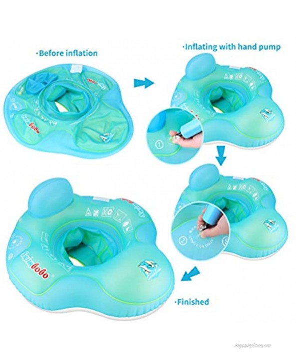 Swimbobo Baby Swimming Pool Float Inflatable Toddler Floaties Infant Swim Pool Seat Floating Ring for Kids Aged 3-6 Years O