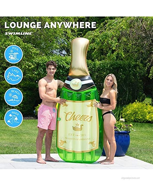 Swimline Cheers Bubbly Champagne Pool Lounger ,86 x 30 inches