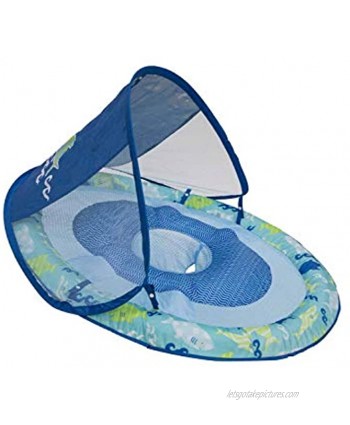 SwimWays Baby Spring Float Sun Canopy Blue Green