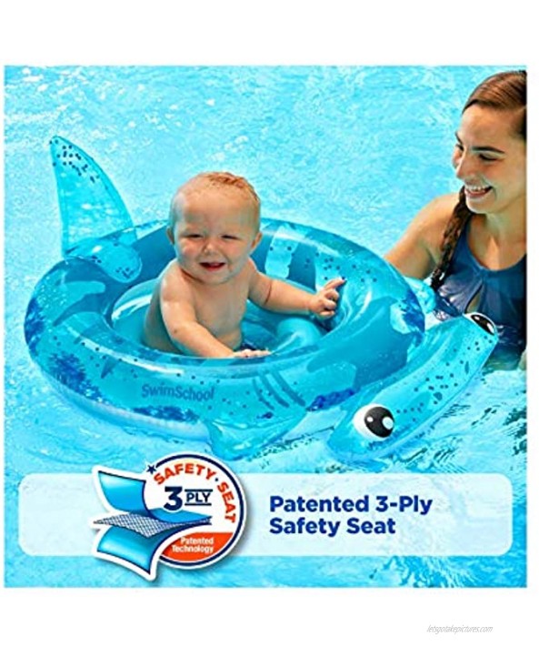 The Original Swim School Sharkie Glitter Baby Boat Sharkie Kids 6-18 Months