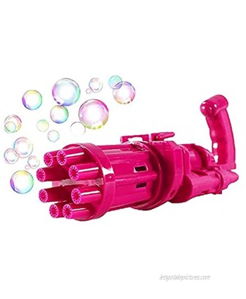2021 New Gatling Bubble Machine 8 Hole Bubble Maker Bubble Gun for Kids Bubble Gun Fun Gift Indoor and Outdoor Cool Toys for Boys and Girls for Bubble Blaster Party Favors Summer Toy