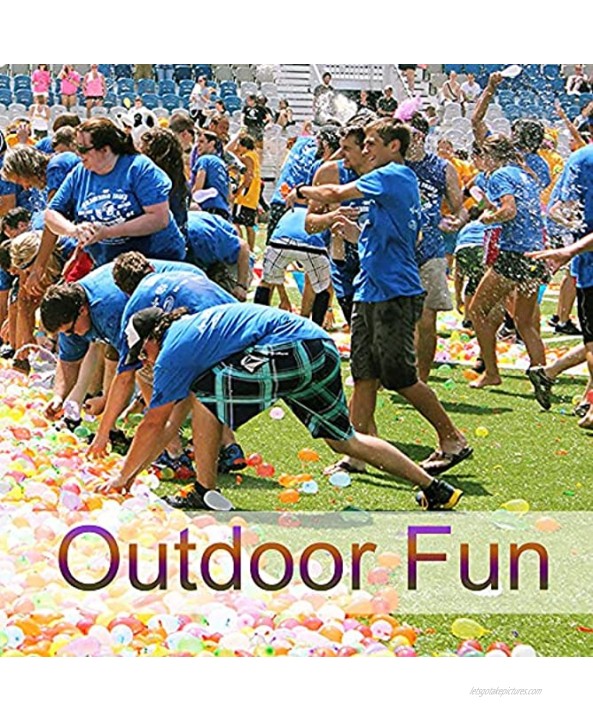 555 Pieces Water Balloon Pack Water Balloons with Quick Easy Refill Kits Biodegradable Latex Water Bomb Fight Games Outdoor Summer Splash Party Fun for Kids Adults Family Friends