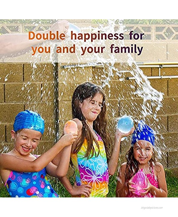 555 Pieces Water Balloon Pack Water Balloons with Quick Easy Refill Kits Biodegradable Latex Water Bomb Fight Games Outdoor Summer Splash Party Fun for Kids Adults Family Friends