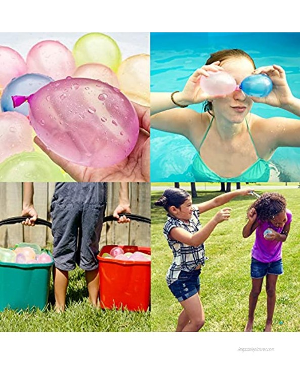 Acerich 1000 Pack Water Balloons with Refill Kits Latex Later Bomb Balloons Splash Fun Summer Outdoor Party Supplies for Kids and Adults