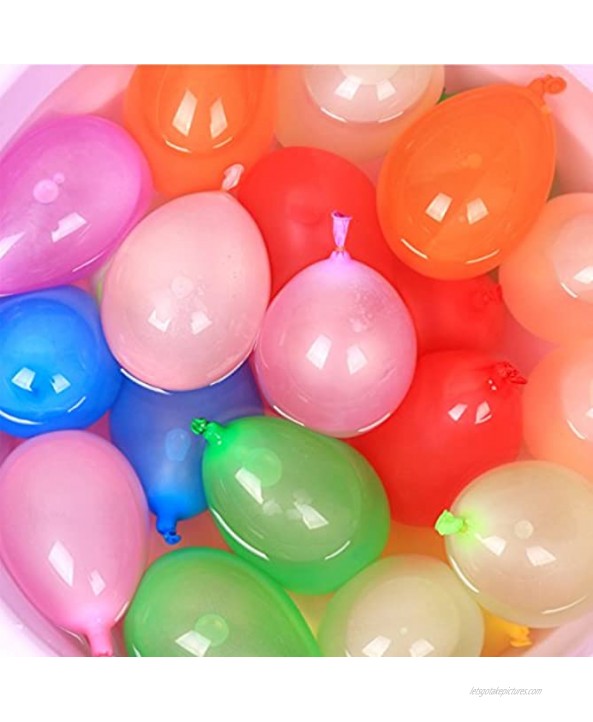 AzBoys 500pcs Small Latex Water Balloons,Colorful Air Balloons,Biodegradable Summer Splash Water Balloon Toys,for Water Bomb Game Fight Sports Fun Party