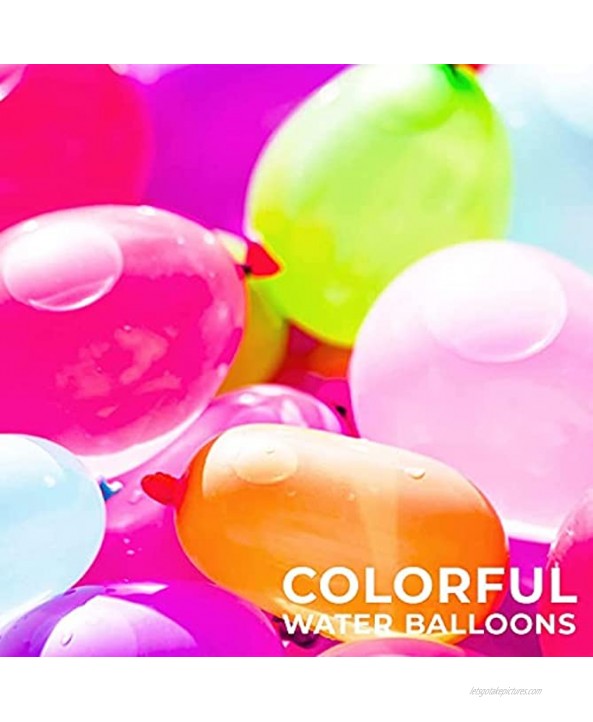 GUNDHIS Water Balloons 333 444 555pcs Biodegradable Quick Fill Self Sealing Outdoor Summer Pool Party Fight Balloon Game for Kids and Adults 555pcs Rainbow