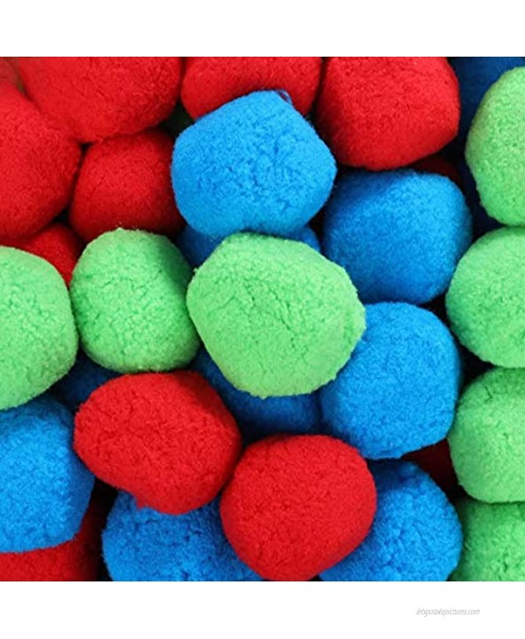 High Bounce 50 Reusable Water Balls Highly Absorbent Cotton Splash Soaker Bomb Ball- Child Friendly Summer Outdoor Indoor Pool and Ball Pit Activity for Girls and Boys