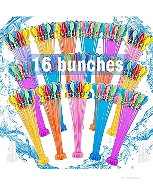 JOYGETIN Water balloons quick fill self sealing 592 PCS for Balloons Party Games Balloons Swimming Pool Outdoor Party Activity Summer Funs Kids Girls Boys Adults
