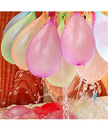 KABIKIU Water Balloons Self-Sealing Quick Fill Balloons 555 Pcs Latex Balloon Set Kids and Adults Summer Party Games Water Balloons Bomb for Swimming Pool Outdoor Summer