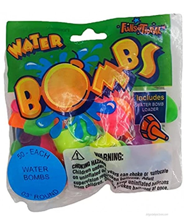 Pioneer Balloons Water Bomb Latex Balloons with Filler Nozzle Assorted Colors 500 Water Balloons