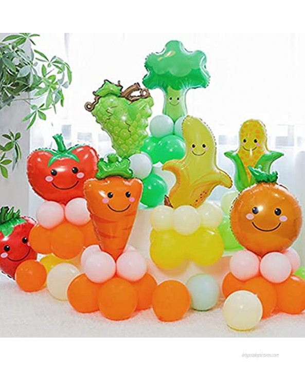 RELEASE SPINNER Fruit and Vegetable Balloon Party Decoration Cartoon Aluminum Film Balloon