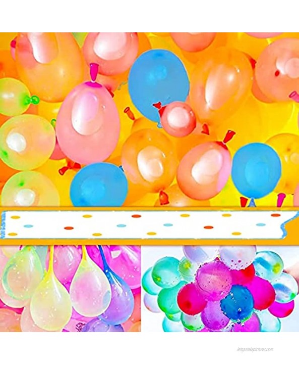 SHLMM Children's Quick Water Injection Balloon Girl boy Balloon Suit Quick Fill Swimming Pool Outdoor Summer Fun 3 Bunches per Pack