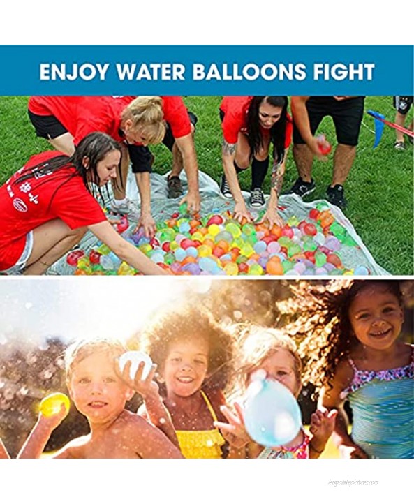 VANOKA Water Balloons for Kids Boys & Girls Adults Party Easy Quick Summer 1110 Balloons 30 Bundles for Swimming Pool Outdoor Backyard Splash Fun Water Bomb Fight Games