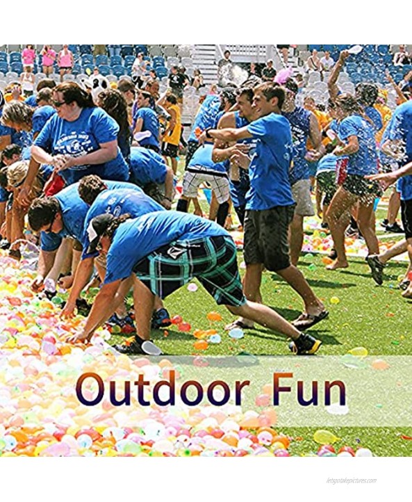 Water Balloons 555 PCS Water Balloon Pack with Quick Easy Refill Kits Biodegradable Latex Water Bomb Fight Games Outdoor Summer Splash Party Fun for Kids Adults Family Friends