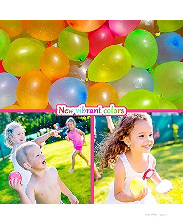 Water Balloons 666 Water Balloons Quick Fill Self Sealing for Kids Outdoor Play Summer Pool Party Water Toys 18 Pack Mixed Colors Balloon