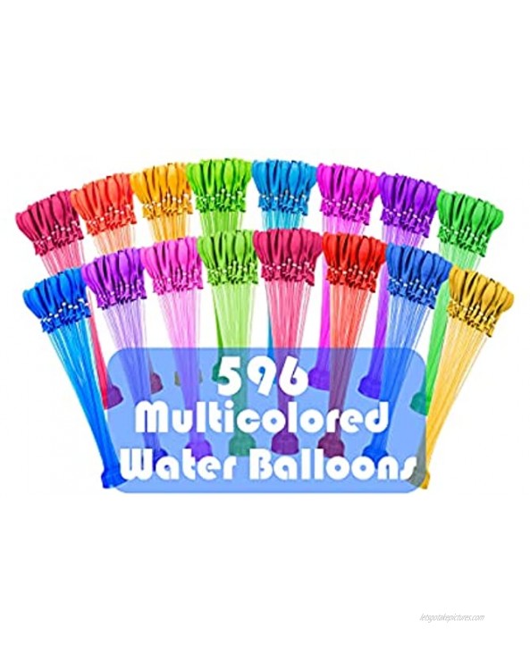Water Balloons For Kids Boys & Girls Adults Party Easy Quick Summer Splash Fun Included 596 Balloons A7T5