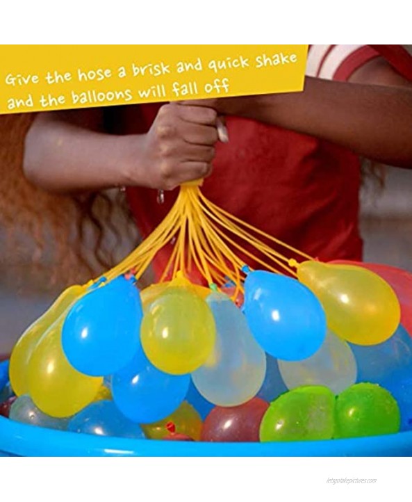 Water Balloons for Kids Girls Boys Balloons Set Party Games Quick Fill 660 Balloons 18 Bunches for Swimming Pool Outdoor Summer Fun VSH3