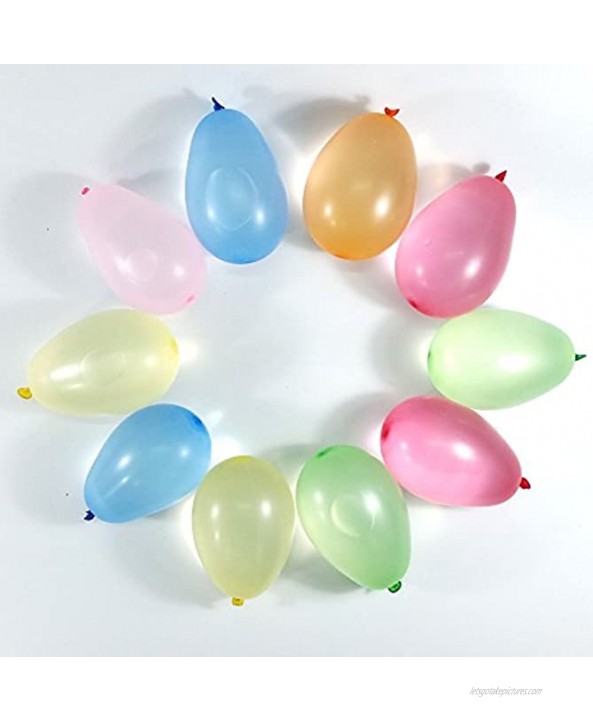 Water Balloons Kit 500 pcs Multi Vibrant Color. Biodegrable. FREE Nozzle Filler & Tying Tool. Fun and Safe!