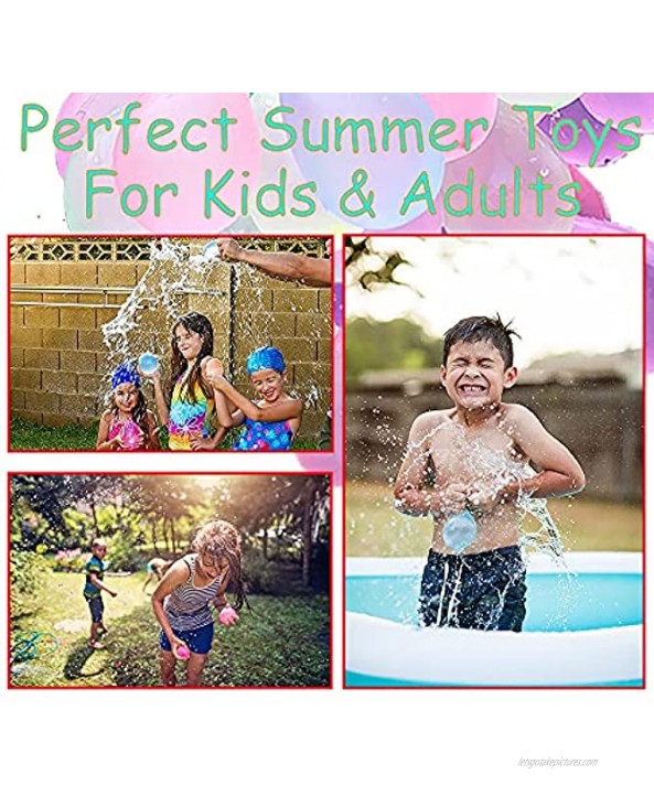 Water Balloons,555pcs Rapid-Fill Self-Sealing Easy Quick Water Balloons Summer Outdoor Games for Kids Boys & Girls & Adults Water Fun Swimming Pool Outdoor Parties