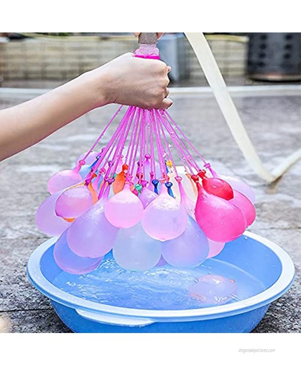 Water Balloons,Rapid-Fill Water Balloons ,Toys with Hose Nozzles for Kids Adults,Mixed Colors Water Balloons Set for Swimming Pool Pool party，Outdoor Party （333PCS）