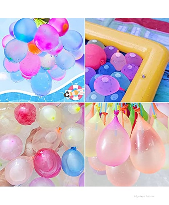 Water Balloons,Rapid-Fill Water Balloons ,Toys with Hose Nozzles for Kids Adults,Mixed Colors Water Balloons Set for Swimming Pool Pool party，Outdoor Party （333PCS）