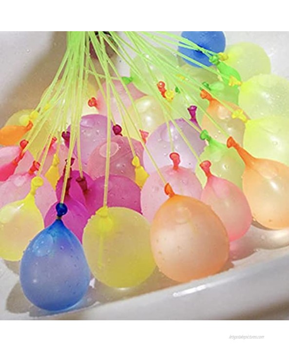 YUHEAN Water Balloons,444Pcs Ballons for Kid Girls Boys,Quick Fill Self-Sealing Water Balloons Set for Water Bomb Fight Games,Water Party,Outdoor Summer