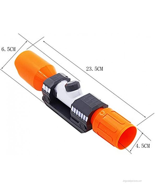 AngelReally Scope Sight for Nerf Gun,Plastic Detachable Tactical Scope Sight Attachment for Modify Toy Kids Gift Scope Sight for Nerf Gun Orange Scope Sight for Nerf Gun