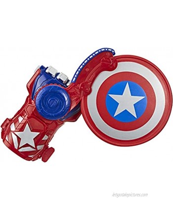 Avengers NERF Power Moves Marvel Captain America Shield Sling NERF Disc-Launching Toy for Kids Roleplay Toys for Kids Ages 5 and Up