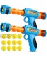 Bedwina Foam Ball Blaster – Pack of 2 Rapid Fire Launcher and Foam Ball Gun for Kids Fun Accuracy Shooting Game Includes Total of 12 Soft Foam Balls