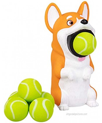 Hog Wild Corgi Dog Popper Toy Shoot Foam Balls Up to 20 Feet 6 Balls Included Age 4+